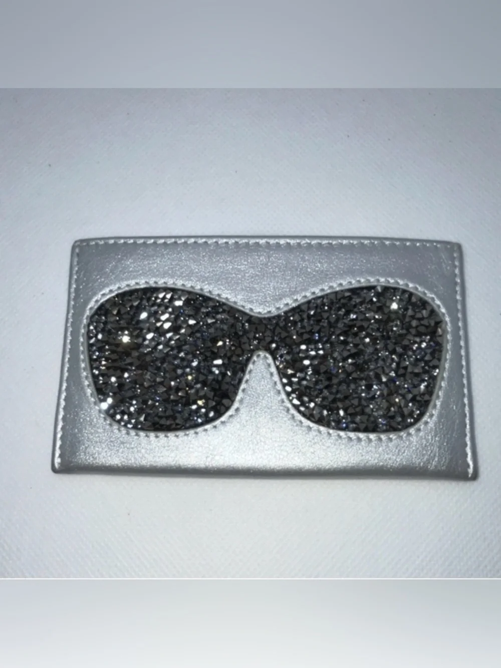 Swarovski Silver Crystal Sunglasses Card Holder & Silver Necklace